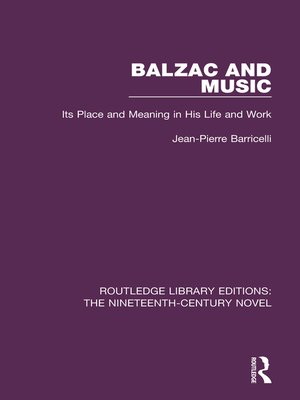 cover image of Balzac and Music